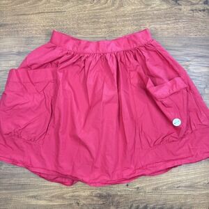 Fiorucci‎ Gonna Women IT 44 US 8 Pink Utility Pocket A-Line Mini Skirt Italy